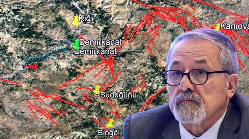 'Yeri itibarıyla hassas...' Bingöl’deki depremin ardından Naci Görür harita üzerinde göstererek uyardı