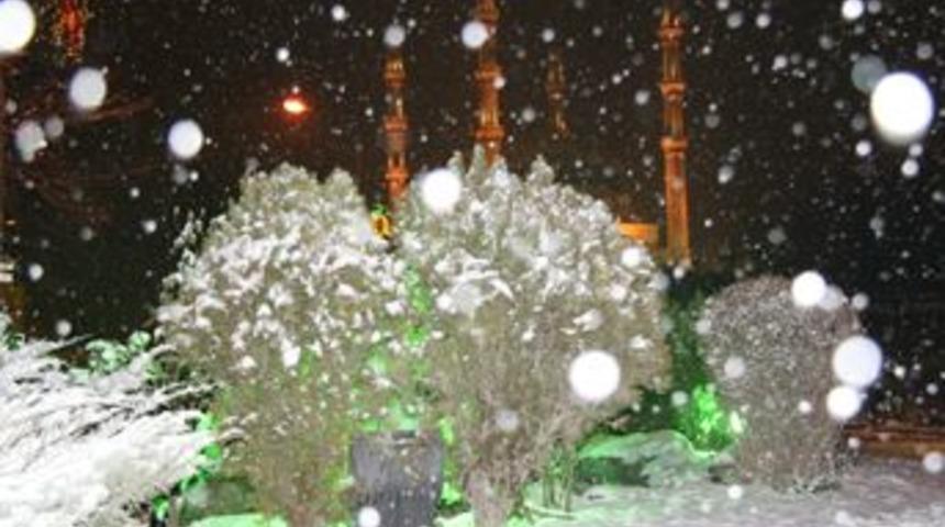 Edirne'de kar 5 santim