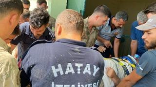 Hatay'da halatının kopması sonucu düşen işçi ağır yaralandı
