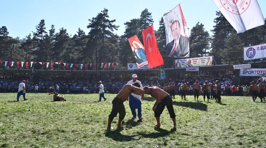 17. Kunduz Yağlı Güreşleri'nde başpehlivanlığı Özkan Yılmaz kazandı
