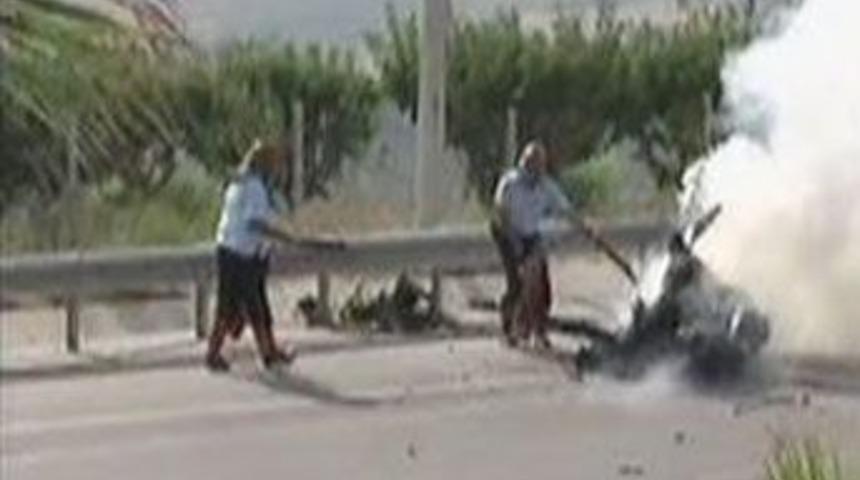 Ter&ouml;ristin cesedi 1 kilometrelik alana yayıldı