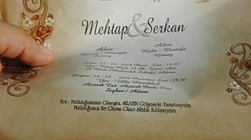 Davetiyede "silahsız kutlayın" uyarısı