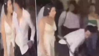 Damadın düğündeki dans performansı gelini kızdırdı! Bir anda twerk yapmaya başlayınca tepki gecikmedi