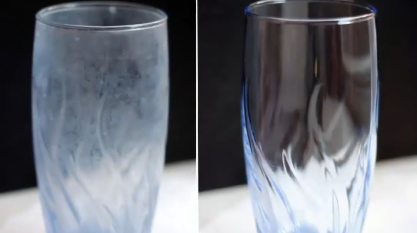 Makinede &ccedil;izilen ve matlaşan bardaklara etkili &ccedil;&ouml;z&uuml;m! Bardaklarınız yepyeni olacak