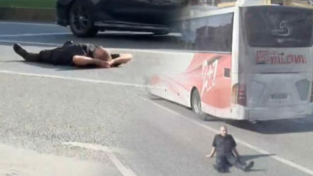 Yer: Bursa! Şaşkına çeviren görüntüler: Ne yüzlerce araca aldırış etti, ne de korna seslerine...