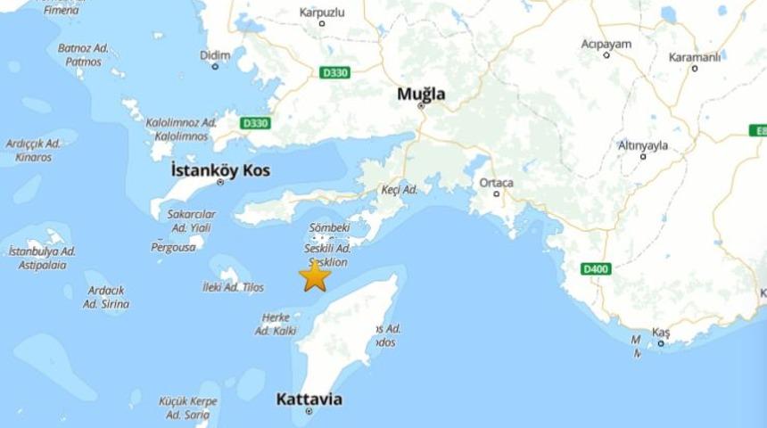 SON DAKİKA | Muğla'da 4.1 büyüklüğünde deprem