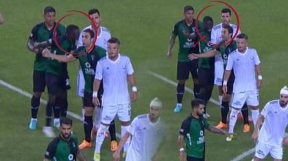 Kocaelispor - Altay maçında ikinci Suarez vakası! Fofana, Ceyhun Gülselam'ı ısırdı, kırmızı kartla oyundan atıldı