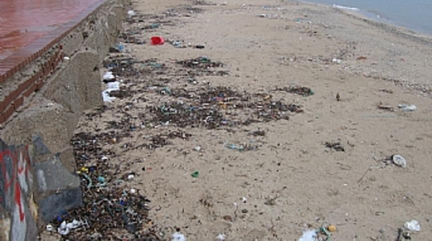 Lodos, Didim sahilini &ccedil;&ouml;p yığını haline getirdi