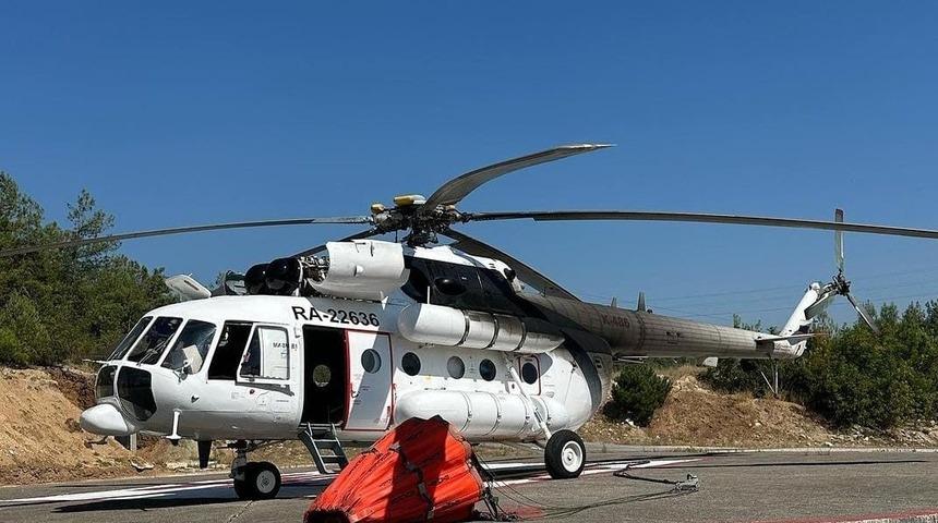 Karabük’te orman yangınlarına önlem olarak helikopter konuşlandı