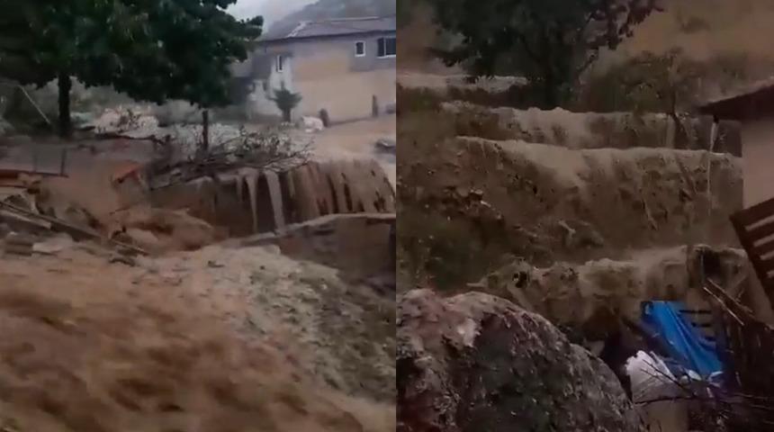 Kayseri'de sağanak sonrası sel! Ev ve iş yerlerini su bastı... Ekili tarım arazileri sular altında kaldı