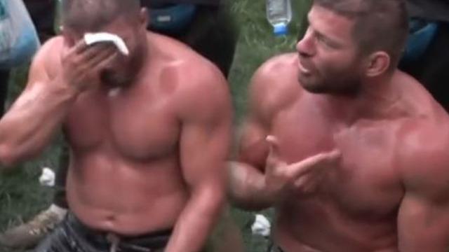 Survivor İsmail Balaban yağlı güreşi kazandı! Fotoğraf çektirmek isteyen hayrana isyan etti