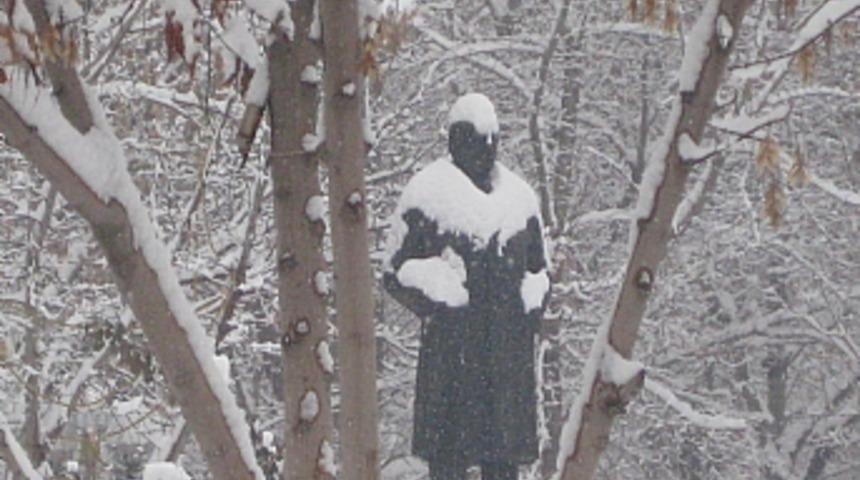 Muş'ta kar yağışı hayatı fel&ccedil; etti