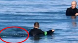 Ölümle burun buruna gelmeden saniyeler önce çekildi! Yavaş yavaş yanına böyle yaklaşmış 