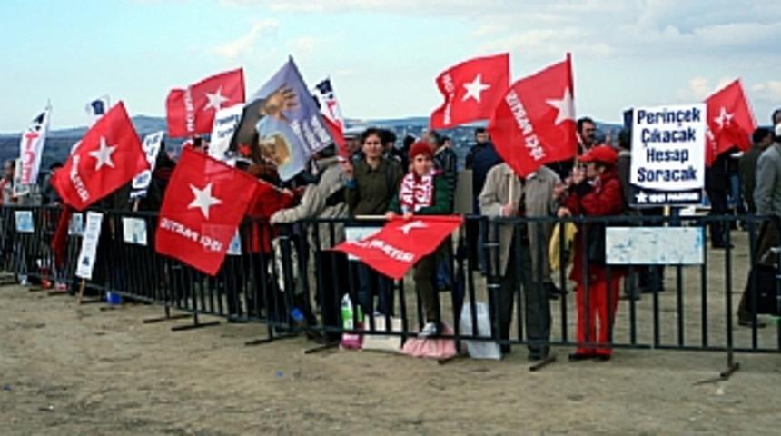 Protestocu gruplar cezaevine yaklaştırılmadı