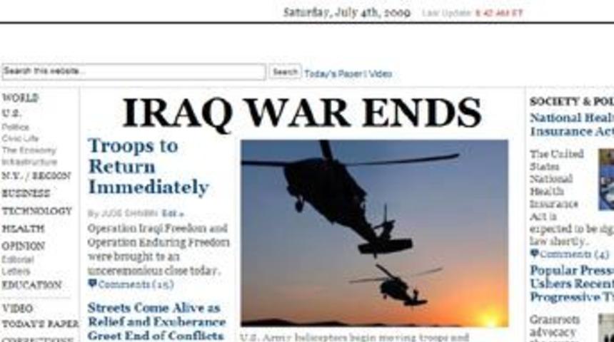 &Ccedil;akma NYT: "Irak savaşı sona erdi"