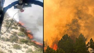 Kütahya ve Çanakkale'de orman yangını! Dumanlar kent merkezinden de görüldü