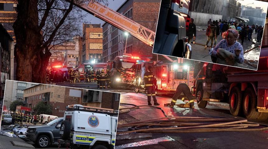 Johannesburg'da yangın faciası! 63 ölü, 43'ten fazla yaralı...