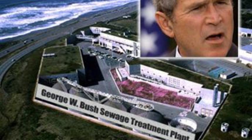 Pis su arıtma tesisine Bush'un adı&nbsp;verilsin mi?