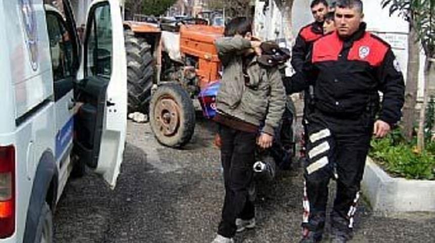 Hırsızın &uuml;st&uuml;nden vibrat&ouml;r &ccedil;ıktı