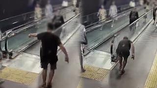 Görüntüler sosyal medyadan yayınlandı... İstanbul'da yürüyen merdivenlere sabotaj iddiası