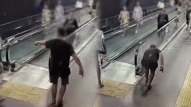 Görüntüler sosyal medyadan yayınlandı... İstanbul'da yürüyen merdivenlere sabotaj iddiası