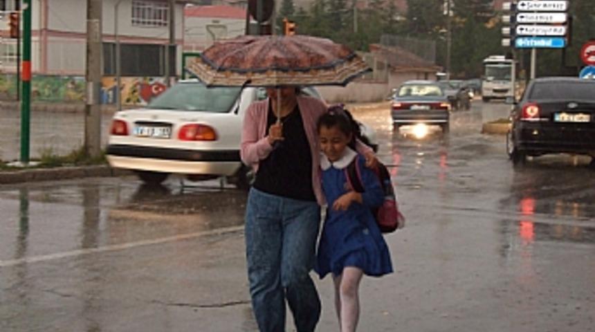 Bolu'da sağanak yağış