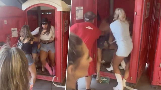 Tuvalet sırasında kavga çıktı! Çevredekiler de dahil olunca ortalık bir anda karıştı