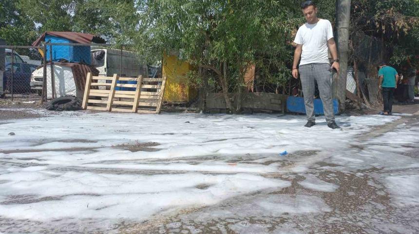 Kocaeli’de sağanak sonrası şaşırtan görüntü