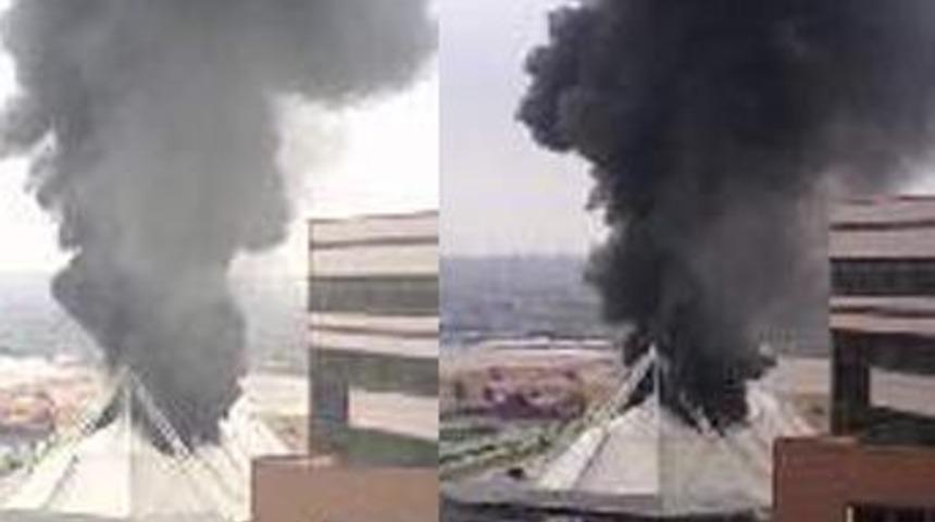 İstanbul G&ouml;steri Merkezi'nde yangın