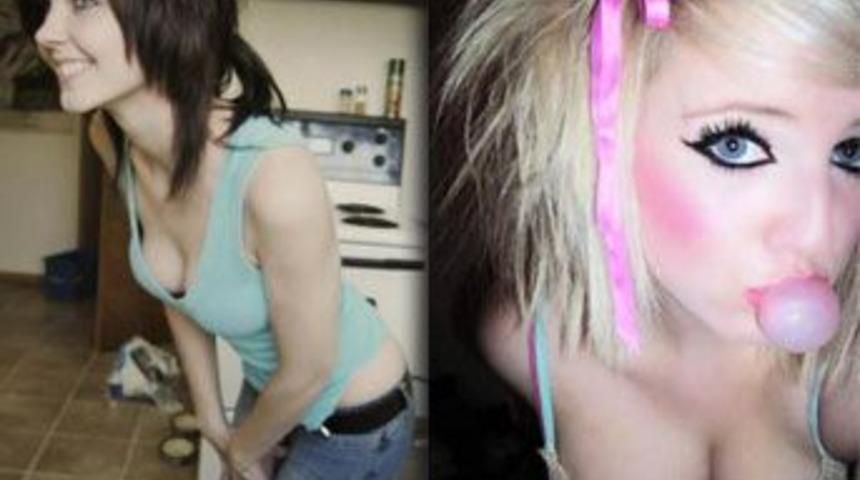 Emo kızlarının farklı g&uuml;zelliği