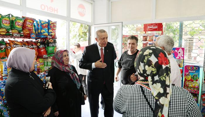 Cumhurbaşkanı Erdoğan’dan bakkal ziyareti – Son Dakika Haberler