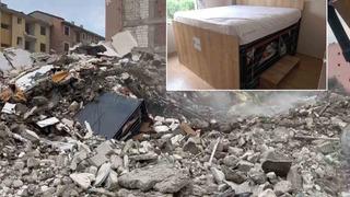 Yıkılan 5 katlı binanın içinden Deprem Yatak sağlam çıktı