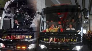 Gaziantep FK maçı öncesi çirkin olay! Galatasaray otobüsüne taşlı saldırı... Kulüp televizyonundan açıklama geldi