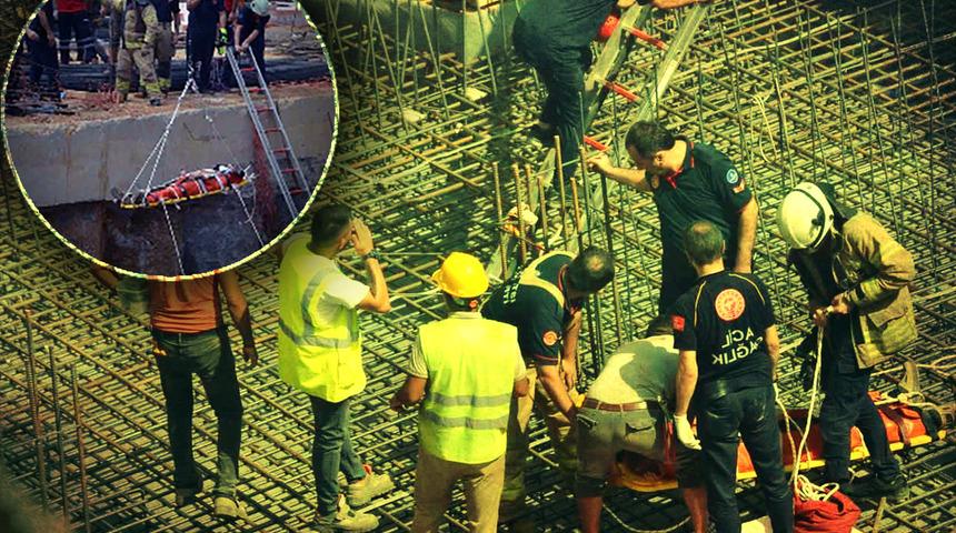 Üzerine demir yığını düştü, 2 saat çaresizce bekledi! Maltepe'de alt geçit çalışmasında işçi yaralandı