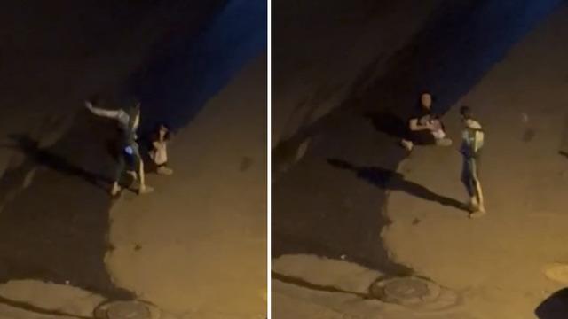 Sokak ortasında kadına darp: Dehşet anları kamerada! 'Seni delik deşik ederim'