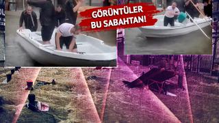 Esnaf son çareyi kayıkla işe gitmekte buldu: Samsun'da hayret ettiren anlar hızla gündem oldu! Vali Tavlı'dan Herkes teyakkuzda olsun uyarısı