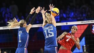 SON DAKİKA: Helal olsun size! Filenin Sultanları 2023 CEV Avrupa Şampiyonası finalinde Sırbistan'ı 3-2 mağlup ederek, Avrupa Şampiyonu oldu