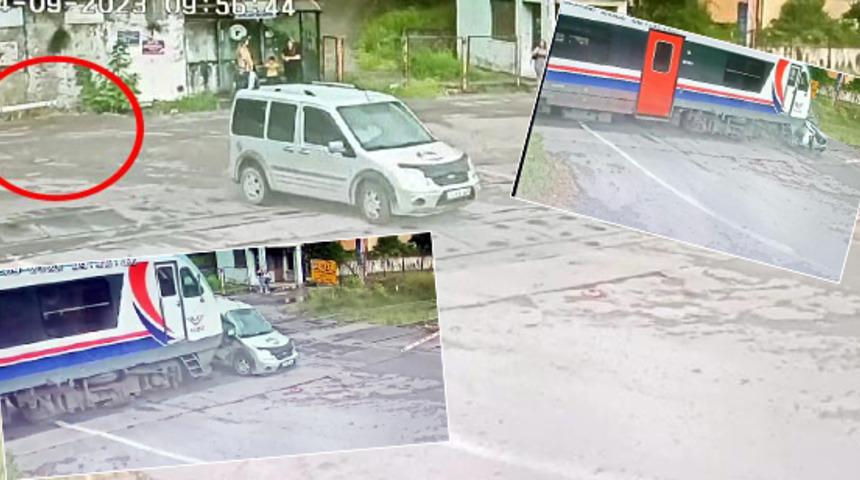 Zonguldak'ta feci kaza! Hemzemin geçitten geçerken...