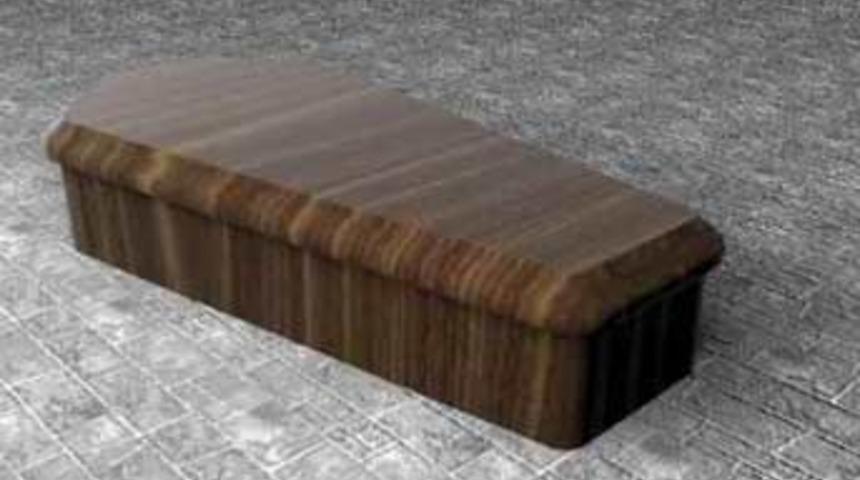 Cenaze t&ouml;reninde boş tabut şoku