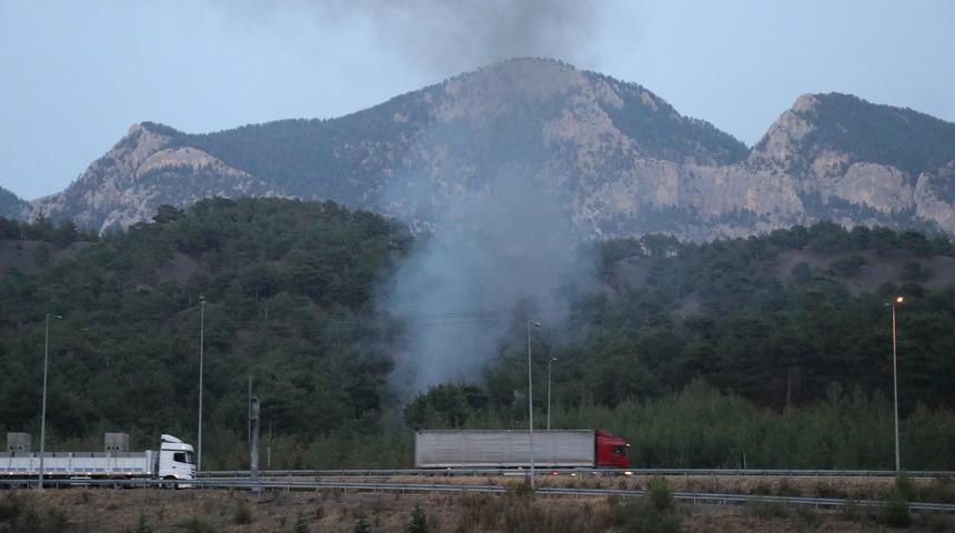 Adana'da yanan araçtan ormana sıçrayan alevler söndürüldü