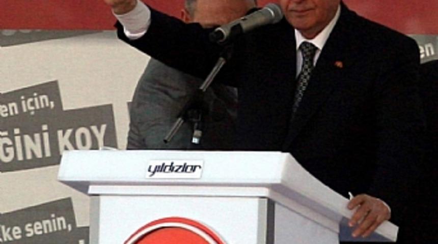 Bah&ccedil;eli, Antalya mitinginde iktidara y&uuml;klendi  