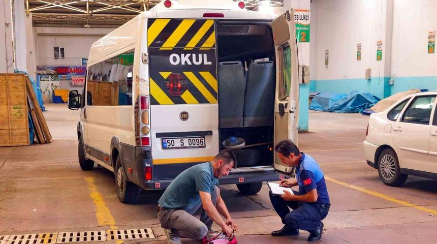 Nevşehir’de okul servisleri denetlendi