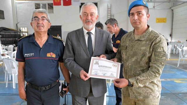 Isparta Belediyesi İtfaiyesi’nden askeri personele arama ve kurtarma eğitimi