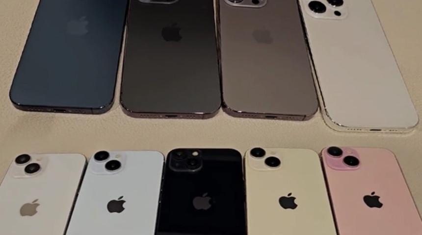 Sosyal medyadan paylaştı, dikkatleri üzerine çekmeyi başardı! iPhone 15'in renklerini gösterdiği iddia edildi