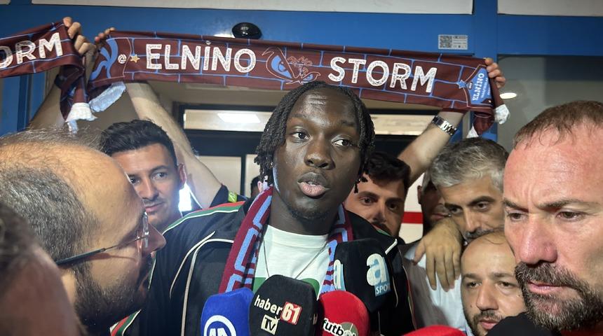 Trabzonspor'un yeni transferi Batista Mendy, Trabzon'a geldi