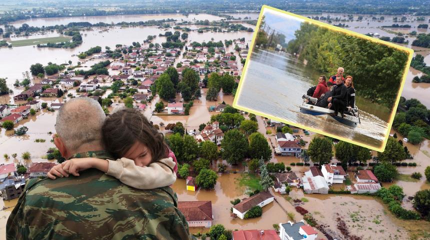 Komşu sel felaketinin kıskacında! Yetkililer çaresiz... "Böylesi 50, 100 yılda bir olur..."
