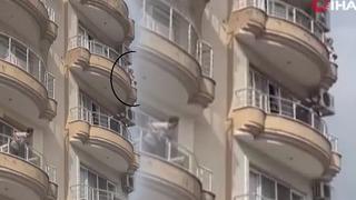 Yer: Hatay! Annesini 5'inci kattan atmaya çalıştı, korku dolu anlar saniye saniye görüntülendi