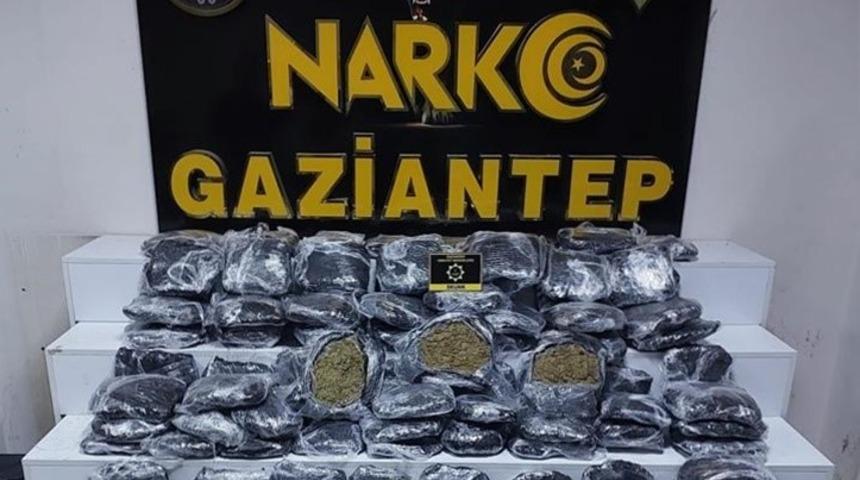 Gaziantep’te 51 kilo skunk ele geçirildi