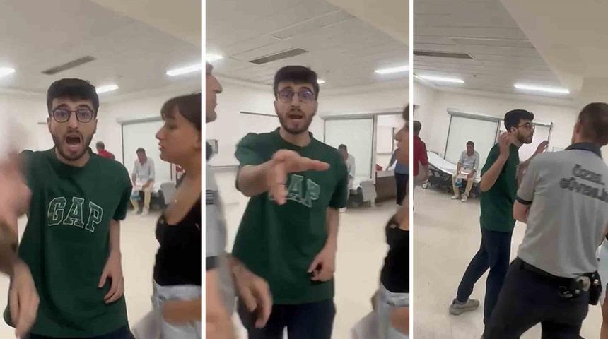 Hastanede doktor dehşeti kamerada! Kadının g&ouml;z&uuml;ne yumruk attı