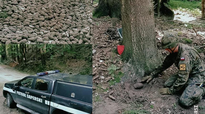 Polonya'da patlamaya hazır halde bulundu... Tam 1300 adet!